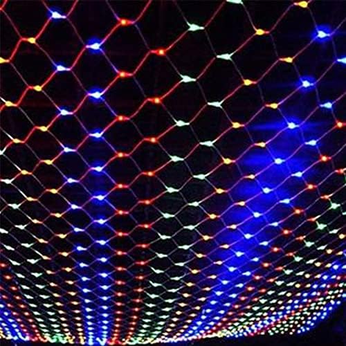 Dazzle Bright Christmas 200 LED Net Lights, 9.8 FT x 6.6 FT Connectable Mesh Lights Clear Wire with 8 Lighting Modes, Christmas Decorations for Indoor Outdoor Bush Yard Garden Decor (Multi-Colored) - Image 5