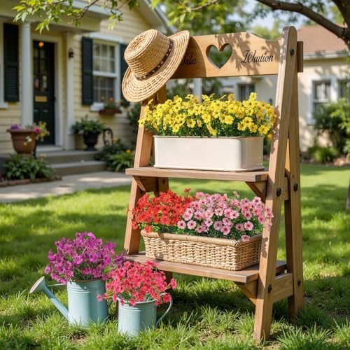 Alupssuc 24 Bundles Artificial Daisy Flowers UV Resistant for Outdoor Decor - Image 5