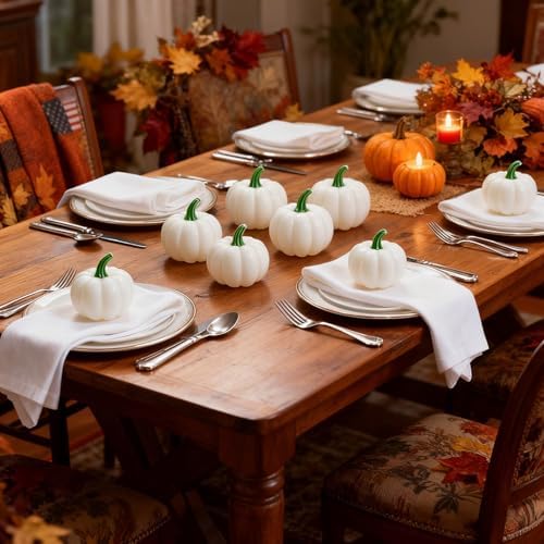 ShellKingdom Artificial Mini Pumpkin for Halloween Thanksgiving Decoration - Image 3