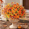INQCMY Fall Artificial Flowers for Outdoors Planter Fake Plants 12 Bundles by INQCMYPlantRack