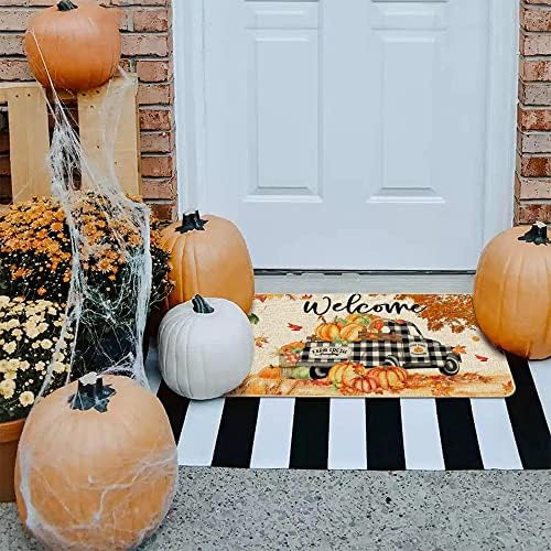 Hexagram Fall Door Mat 17x29, Fall Doormat Outdoor, Autumn Welcome Mat - Image 4