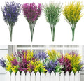 CLEANGOR 32 Pcs Artificial Lavender Flowers for Outdoors (4 Color) by Cleangor