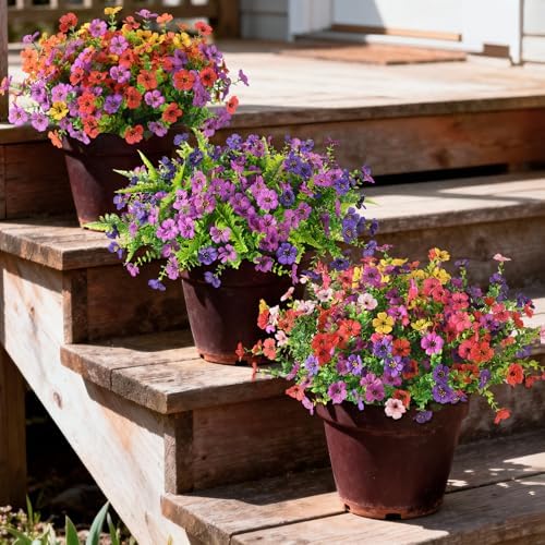 INQCMY Artificial Flowers for Outdoor Faux Plants Fake Flowers Spring Decor - Image 6
