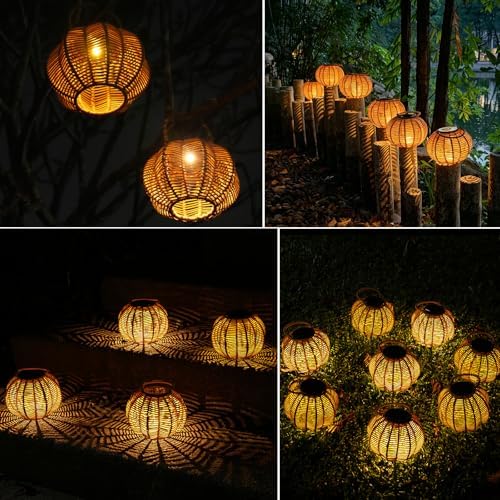 Solar Lanterns Outdoor Waterproof, Solar Pumpkin Lanterns 4 Pack - Image 4