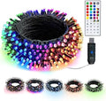 Dazzle Bright Color Changing Christmas Lights, 33ft 100 LED RGB String Lights with Remote & Timer, USB Powered Fairy Lights for Indoor Outdoor Xmas Tree Party Wedding Halloween Decorations by DazzleBright