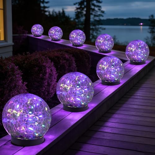 Solar Globe Lights Outdoor Waterproof-Solar Balls-Solar Garden Lights Orbs by MLKNK