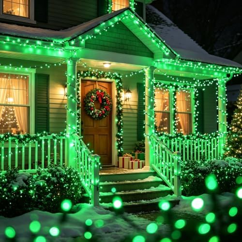 2 Pack Green Christmas String Lights, 100 Count Incandescent Mini Lights - Image 4