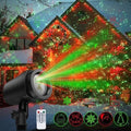 NUÜR Christmas Projector Lights Outdoor, Waterproof Christmas Light Projector with 24 Christmas Decorative Patterns, Remote Control with Timer, Holiday Projector Lights for Outdoor Garden Patio Wall by NU%C3%9CRLightning