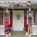 doginthehole 250th Anniversary USA Door Banner Patriotic Bald Eagle 250 Years Porch Sign Memorial Day American Flag Front Door Decorative Hanging Banner 2pcs USA Decoration Home Outdoor Yard Decor by doginthehole