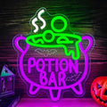 Potion Bar Halloween Neon Sign Witch neon LED sign for wall Decor Dimmable by Geeinar
