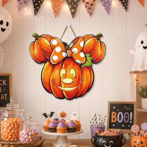 Halloween Decorations Pumpkin Mouse Wall Decor for Bedroom Front Door - Image 4