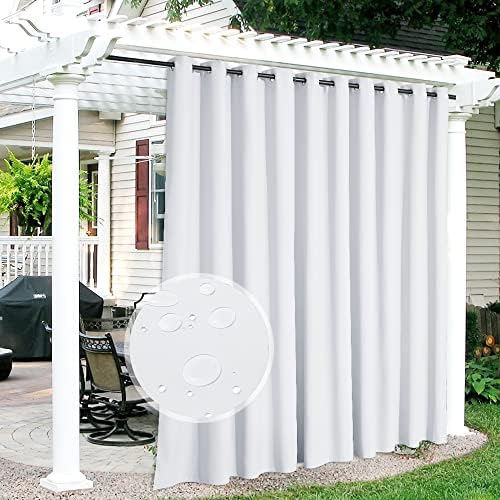 RYB HOME Extra Wide Outdoor Curtains for Patio Waterproof Privacy by RYBHOME