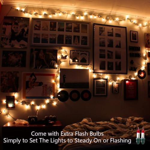 BrizLabs Steady & Twinkle Christmas Lights 100-ct Clear Mini Light String - Image 2