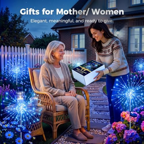 btfarm 2 Pack Solar Garden Lights Outdoor, 8 Modes Firework Lights Outside - Image 5