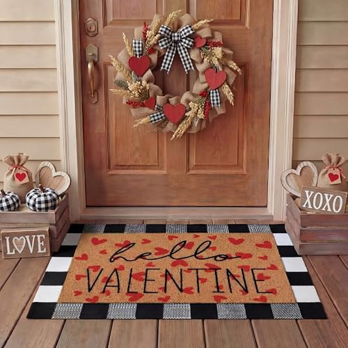 Tinideya 2 23.6 X 35.4 Inches Valentine Red Black White by Tinideya