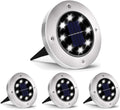 INCX 4.6 inch Solar Lights Outdoor Waterproof, 4 Pack Solar Light for Outside, Garden Lights Landscape Lighting for Patio Pathway Lawn Yard Deck Driveway Walkway, Cold White by INCX