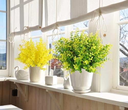 RECUTMS Artificial Boxwood Plants Outdoor Fake Spring Plants UV Resistant - Image 5