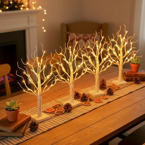 EAMBRITE Lighted Birch Tree with LED Lights Christmas Decorations Indoor - Image 2