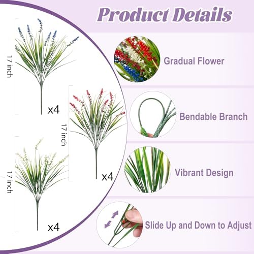 Ammyoo Artificial Fake Plants UV Resistant for Outdoor Decoration - Image 3