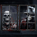 Halloween Decorations 2-Pack Blood Skeletons Window Decor, 32 x 47 Inch by LIMUIKA