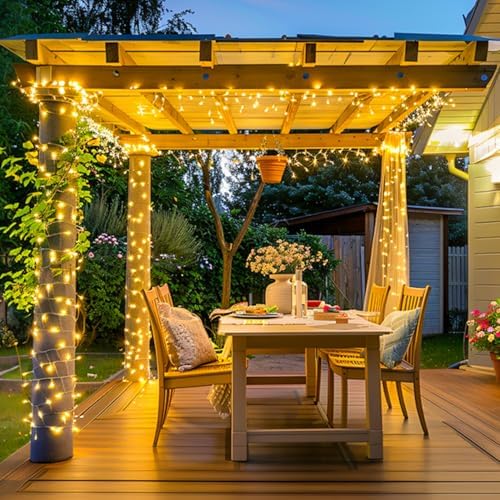JMEXSUSS Outdoor String Lights Indoor for Bedroom, 200 LED Christmas Lights - Image 6