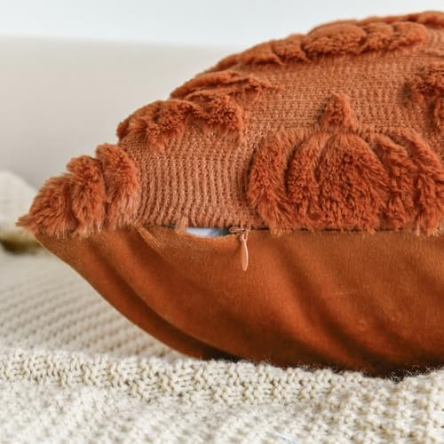 AVOIN colorlife Caramel Beige Pumpkin Fall Throw Pillow Covers 18x18 Inch - Image 7