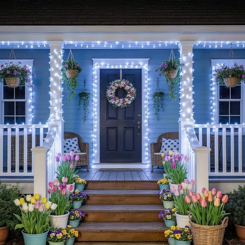 JMEXSUSS 168FT 600 LED White Christmas Lights Outdoor with Remote - Image 6