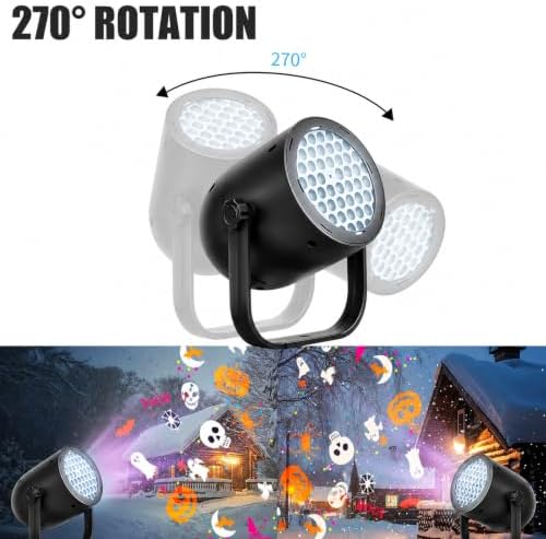Halloween Projector Lights Outdoor/Indoor, Led Lights Projector for Halloween Decorations,USB-Powered Gifts, Holiday Projector for Halloween Party - Image 5