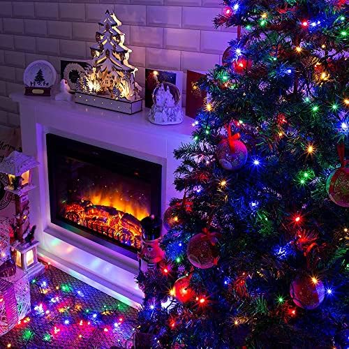 Dazzle Bright Multi-Colored Christmas String Lights, 164ft 2000 LED Waterproof Green Wire Fairy Lights with 8 Modes, Outdoor Lights for Xmas Tree Holiday Wedding Party Christmas Decorations - Image 3