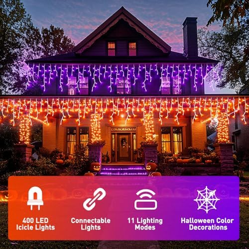JMEXSUSS 400 LED Color Changing Halloween Lights Outdoor - Image 2