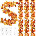 4Pcs 23.6FT Maple Leaf Autumn Garland for Thanksgiving Halloween Fall Decor by Helimoto