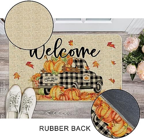 Hexagram Fall Door Mat 17x29, Fall Doormat Outdoor, Autumn Welcome Mat - Image 6