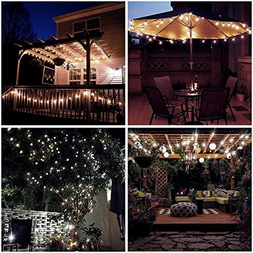 Metaku Cool White Globe String Lights Fairy Light 26ft 60LED & Remote - Image 5