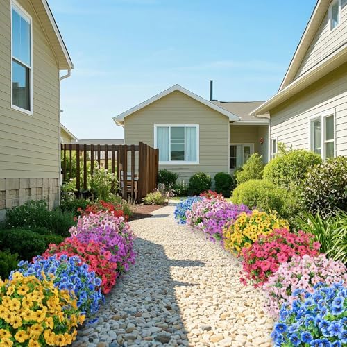 Ouddy Decor 24 Pcs Artificial Flowers for Outdoors Decorations, Multicolor - Image 5