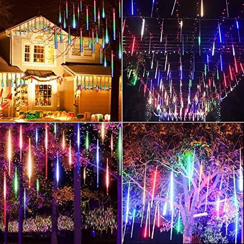 Minetom Meteor Shower Lights Outdoor, 16 Inch 2 Pack Total 16 Tube - Image 3