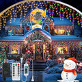 Icicle Lights Outdoor Decorations 60+16Ft 600 LED Christmas Lights Outdoor Waterproof Connectable Timer Memory Dimmable Plug in Twinkle Fairy Light for Xmas House Roof Eaves Holiday Wedding Party by QLIRJAD