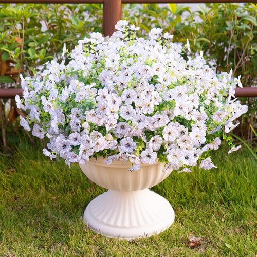Artificial Flowers for Outdoors Fake Flowers Plant Spring Summer Decoration by Digtecno
