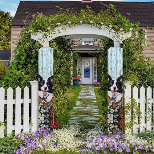 doginthehole 4th of July Decorations Outdoor Hanging American Flag Banners Stars and Stripes Porch Sign Patriotic Memorial Day Decor Party Supplies for Independence Day, Red White Blue - Image 5