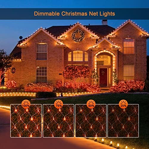 JMEXSUSS 360 LED Orange Net Lights - Image 2