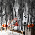 196 x 39 Inch Halloween Spooky Cloth, Large Black Scary Creepy Gauze by Watayo