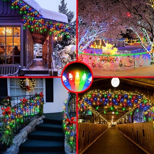 504 LED 50FT Christmas Icicle Lights, 112 Drops, 12 Modes, Multicolor - Image 6
