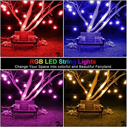 Mlambert Multicolor 144FT(3x48FT) LED Patio String Light with Remote, Black - Image 7