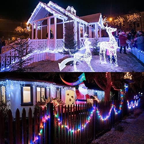 JMEXSUSS 100 LED Cool White & Multicolor Christmas Lights Indoor - Image 6