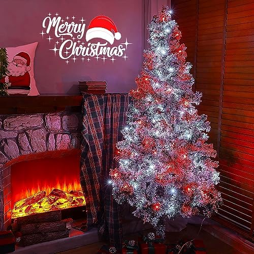 4 Pack Fairy Lights Battery Operated with Timer 16FT 50 LED Red and White - Image 5