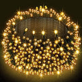 Dazzle Bright Warm White Christmas String Lights, 82ft 1000 LED Waterproof Green Wire Fairy Lights with 8 Modes, Outdoor Lights for Xmas Tree Holiday Wedding Party Christmas Decorations by DazzleBright