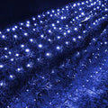 Dazzle Bright Christmas Net Lights, 360 LED 12FT x 5 FT Green Wire Waterproof Connectable String Lights with 8 Modes, Christmas Outdoor Light for Bushes Garden Party Wedding Holiday Decoration (Blue) by DazzleBright
