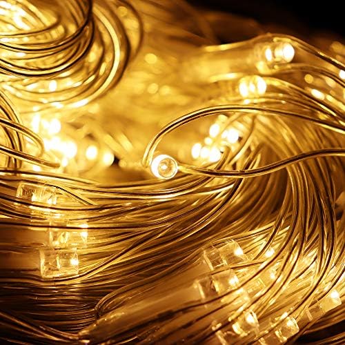 Net Light Mesh Lights, 240LED Timer Tree Warp Fairy Lights Outdoor Pulg in Hanging String Light for Christmas, Halloween, Garden, Walkway, Bushes Decor-9.8ft x 6.6ft(Warm White) - Image 4