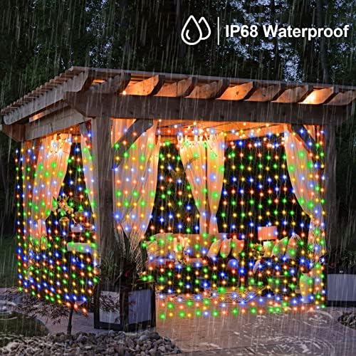 10x10Ft Curtain Lights 300 LED Dual Color Changing Lights with Timer Remote - Image 7