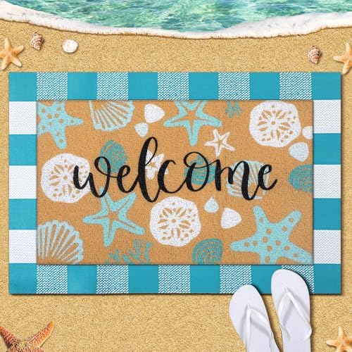 Tinideya 2 23.6 X 35.4 Inches Summer Beach Blue White - Image 2