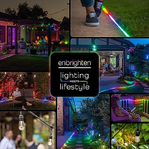 Enbrighten Vintage Outdoor String Lights, 24ft, 12 Bulbs, Remote Control - Image 6